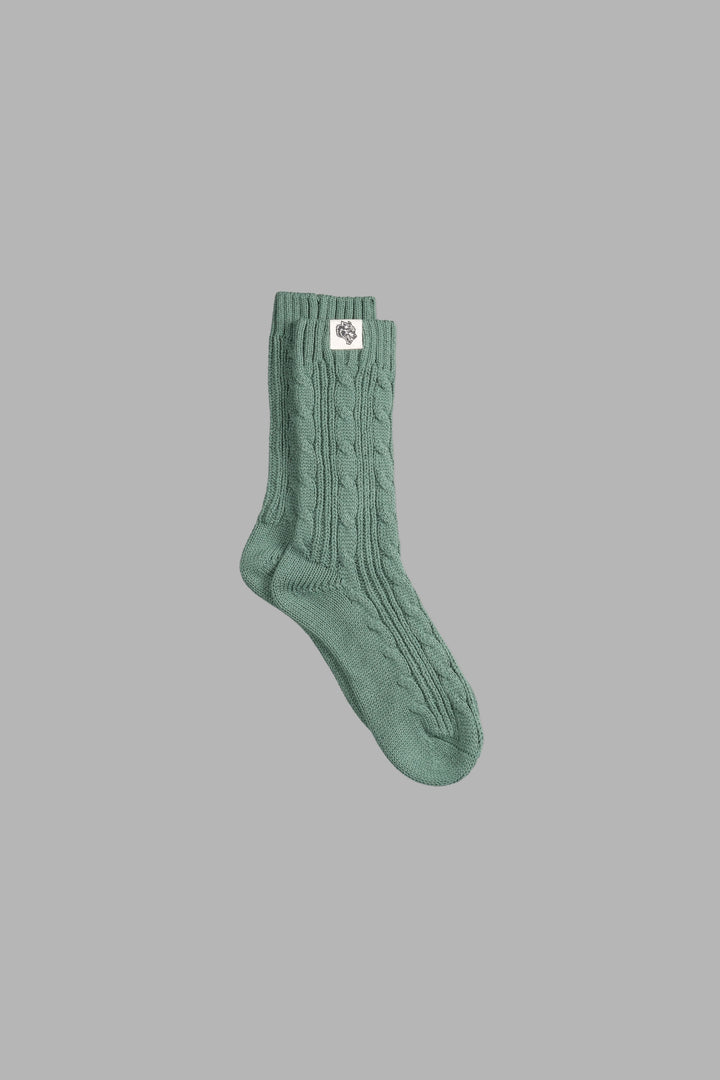 Wolf Patch Evey Socks in Rosemary