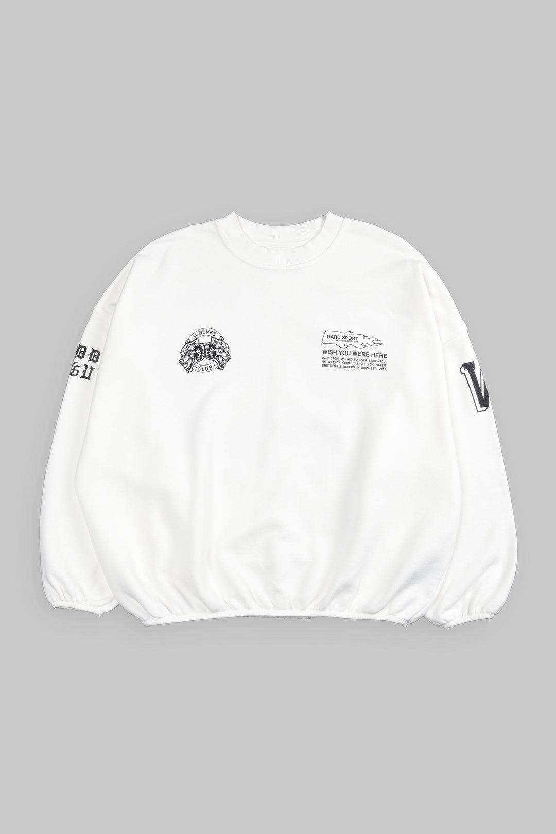 Established S. Hall Unisex Crewneck in Cream