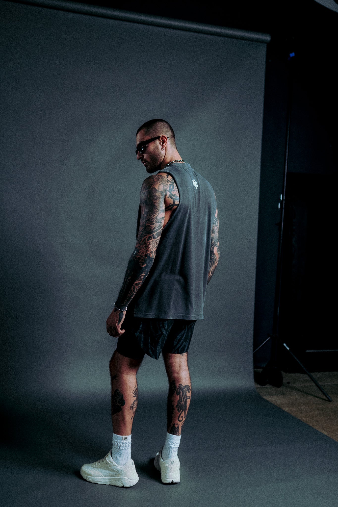 Wolf Sacrifice "Tommy" Muscle Tee in Wolf Gray
