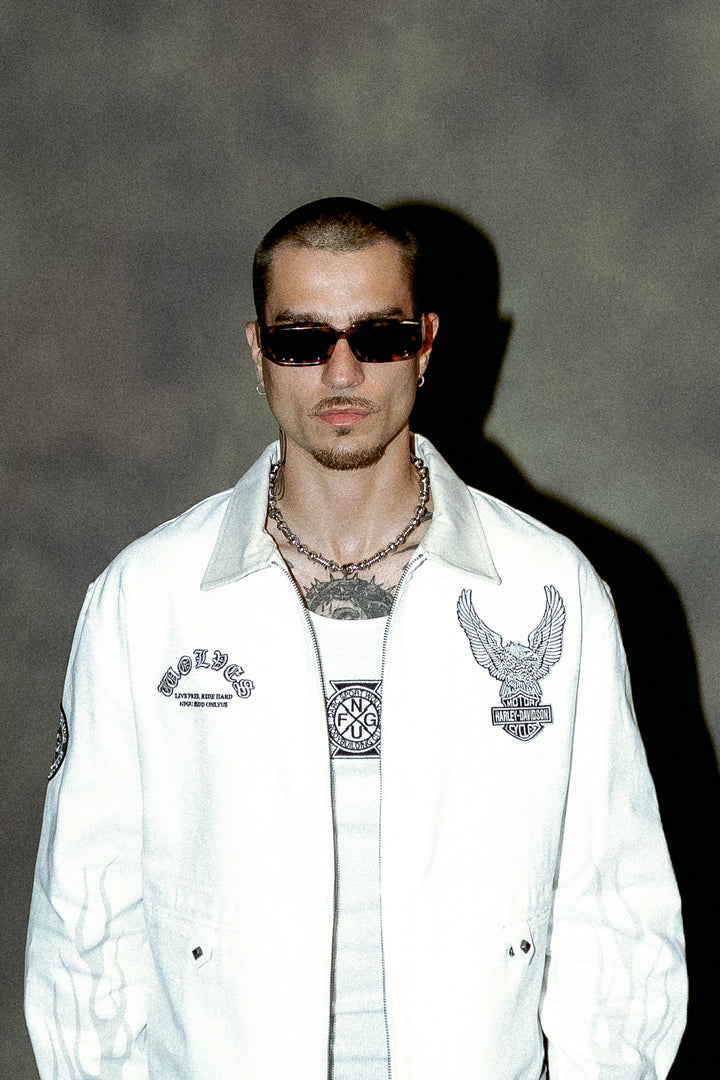 Shadow Ronin Redford Shirt Jacket in Cream