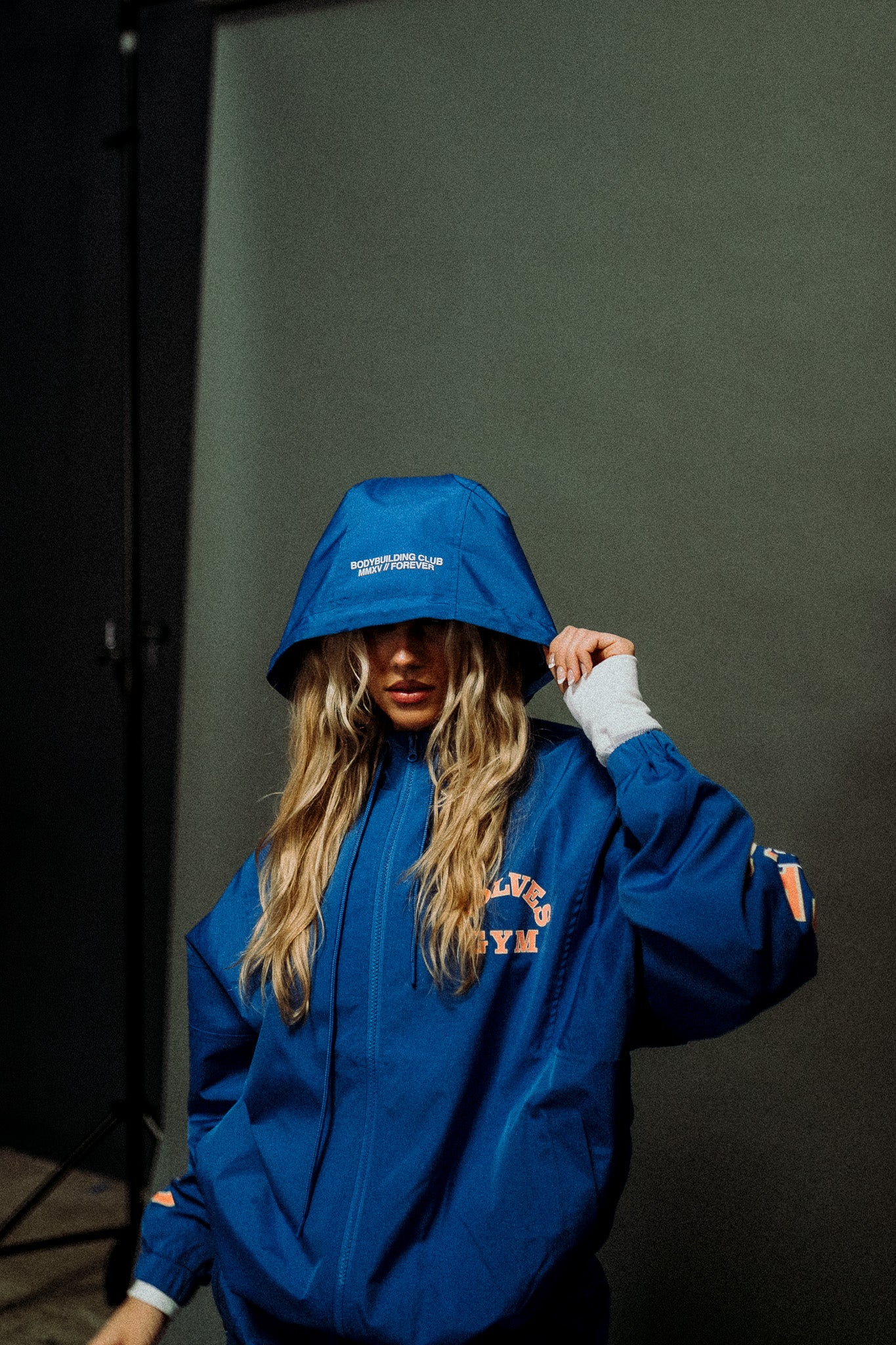 Wolves Gym V2 Brolic Unisex Track Jacket in Cobalt Blue