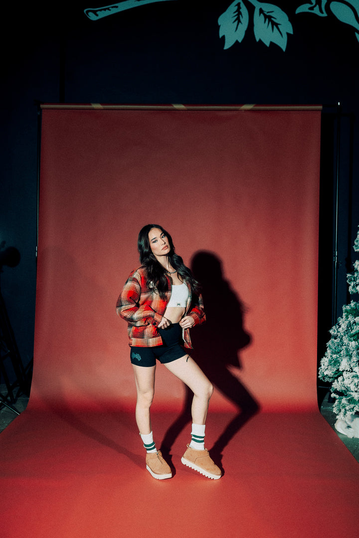 Wolf Head Logan Jacket in Brimstone Plaid