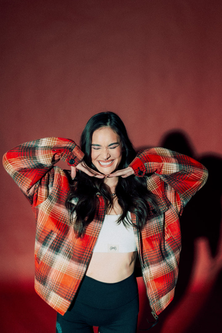 Wolf Head Logan Jacket in Brimstone Plaid