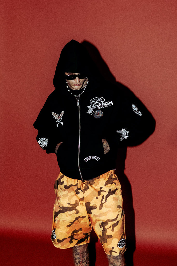 Darc Kulture Vex Double Zip Hoodie in Black – DarcSport