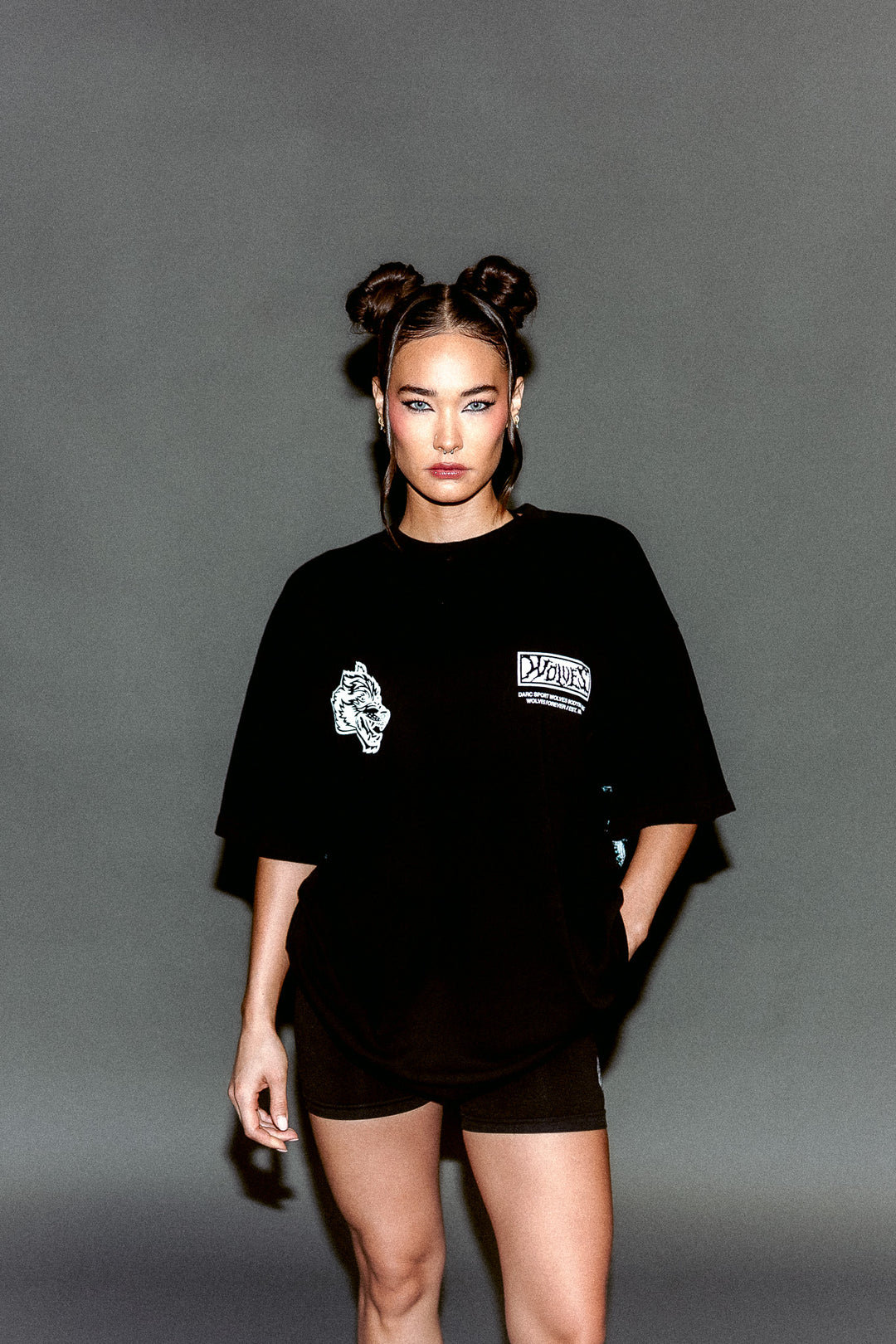Killer Bee Premium Oversized Tee in Black