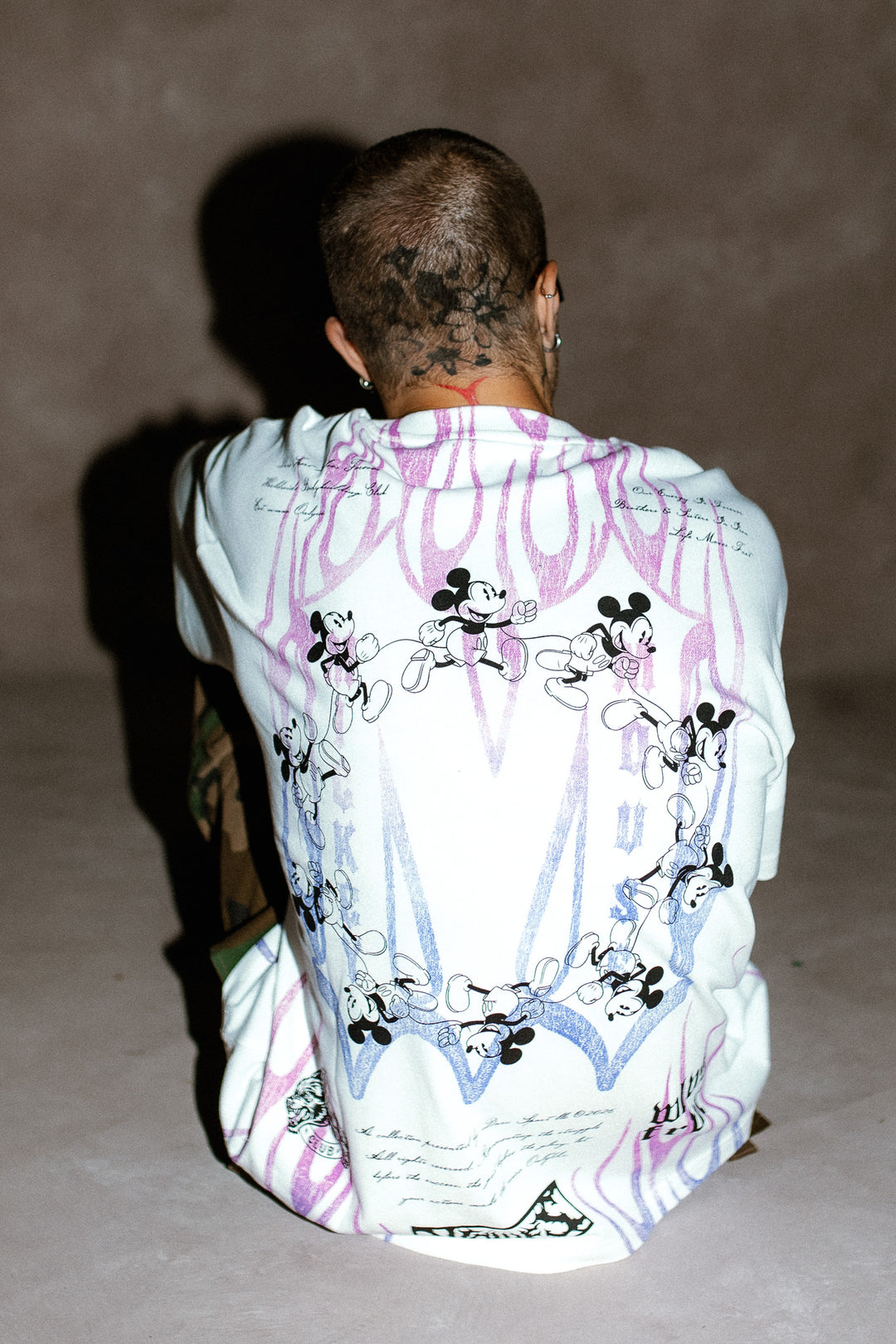Mickey Forever Premium Oversized Tee in Cream