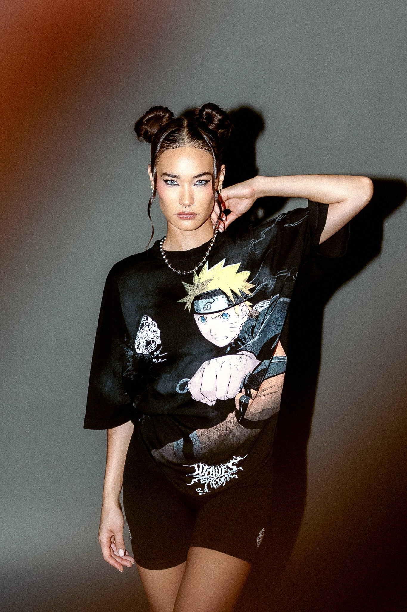 Uzumaki Naruto "Side-By-Side" Series Premium Tee in Black