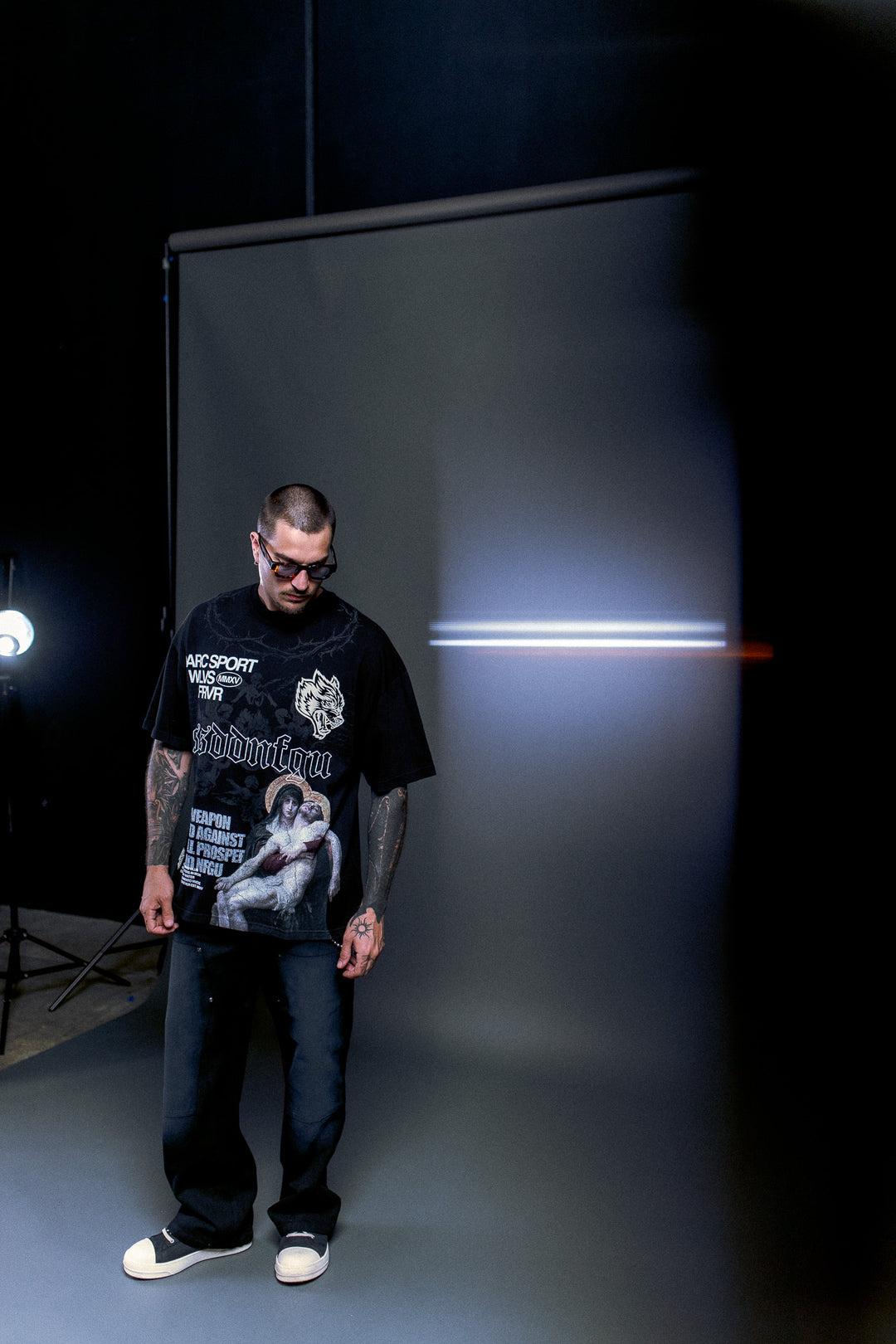 Creed Premium Oversized Tee in Black