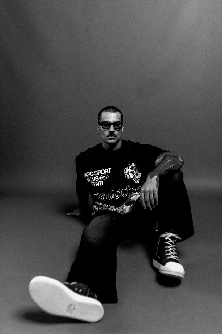 Creed Premium Oversized Tee in Black