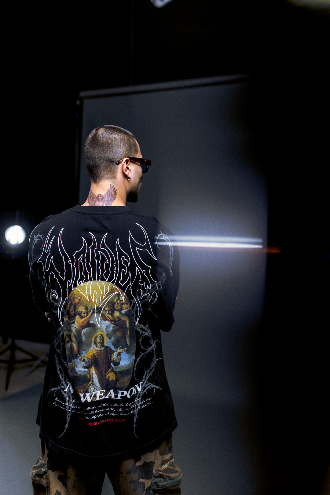 Beyond Premium Oversized Tee in Black