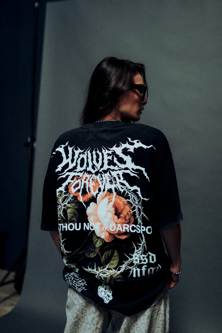 Our Virtue Oversized "Premium" Unisex Tee in Black