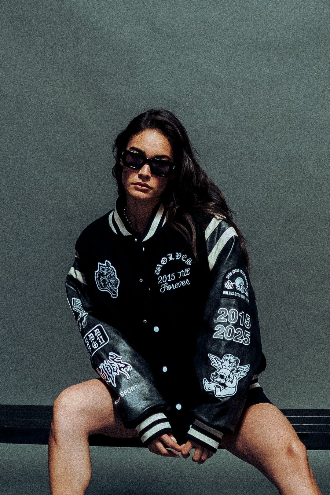 10 Years Purnell Letterman Jacket in Black