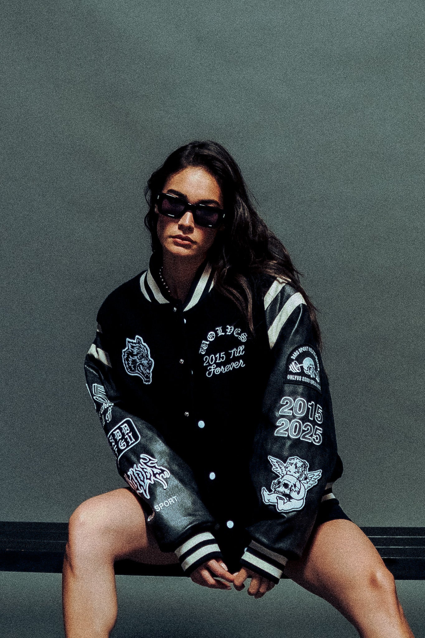 10 Years Purnell Letterman Jacket in Black