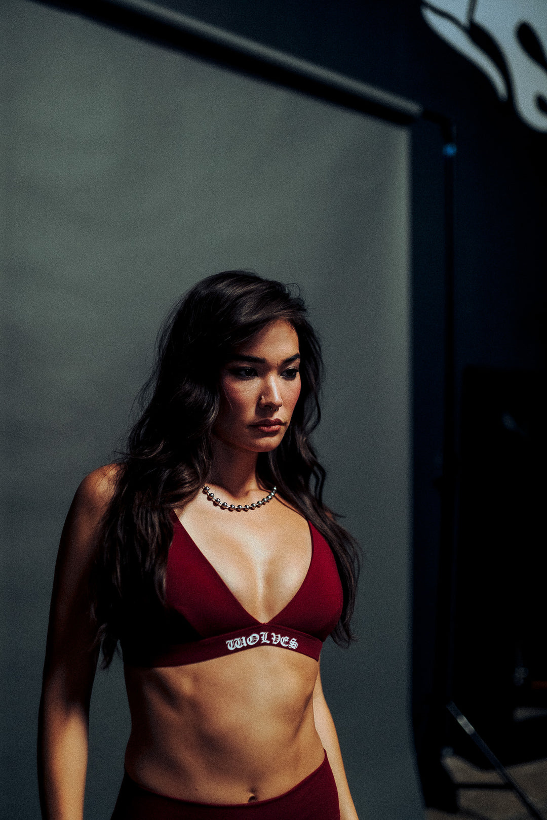 She Chopper V Sports Bra in Velvet