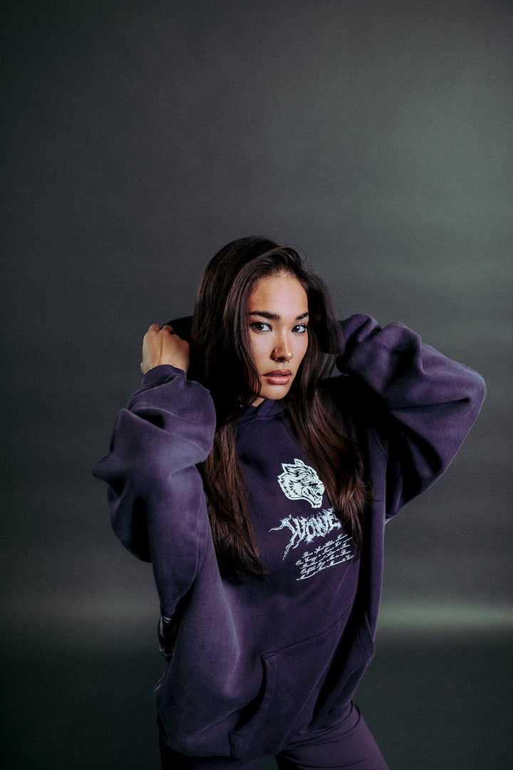 Iron Moth "Pierce" Hoodie in Phantom Purple Inverted Sun Fade