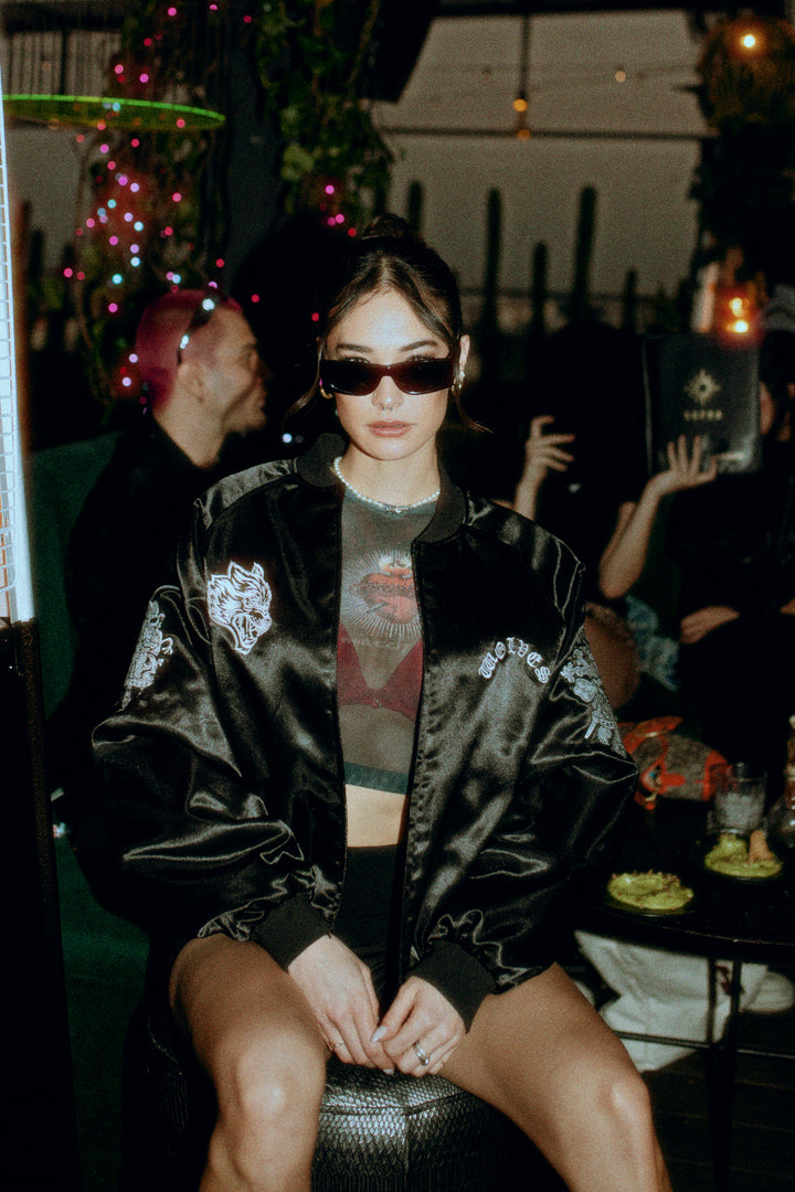 Darc Devotion "Shea" Mesh L/S Top in La Sangre