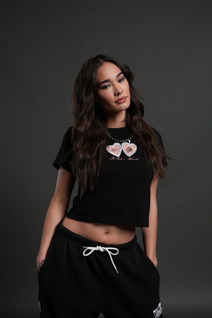 Wolves Locket "Timeless" Tee in Black