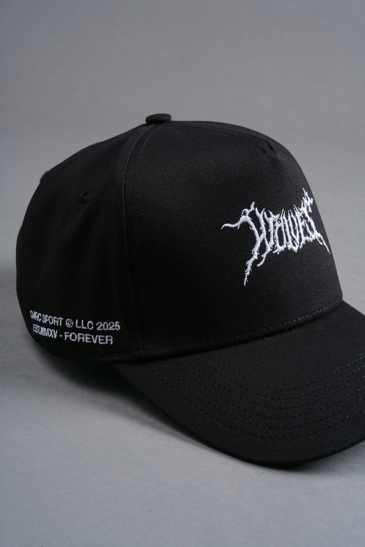 Blood & Iron 5 Panel Hat in Black