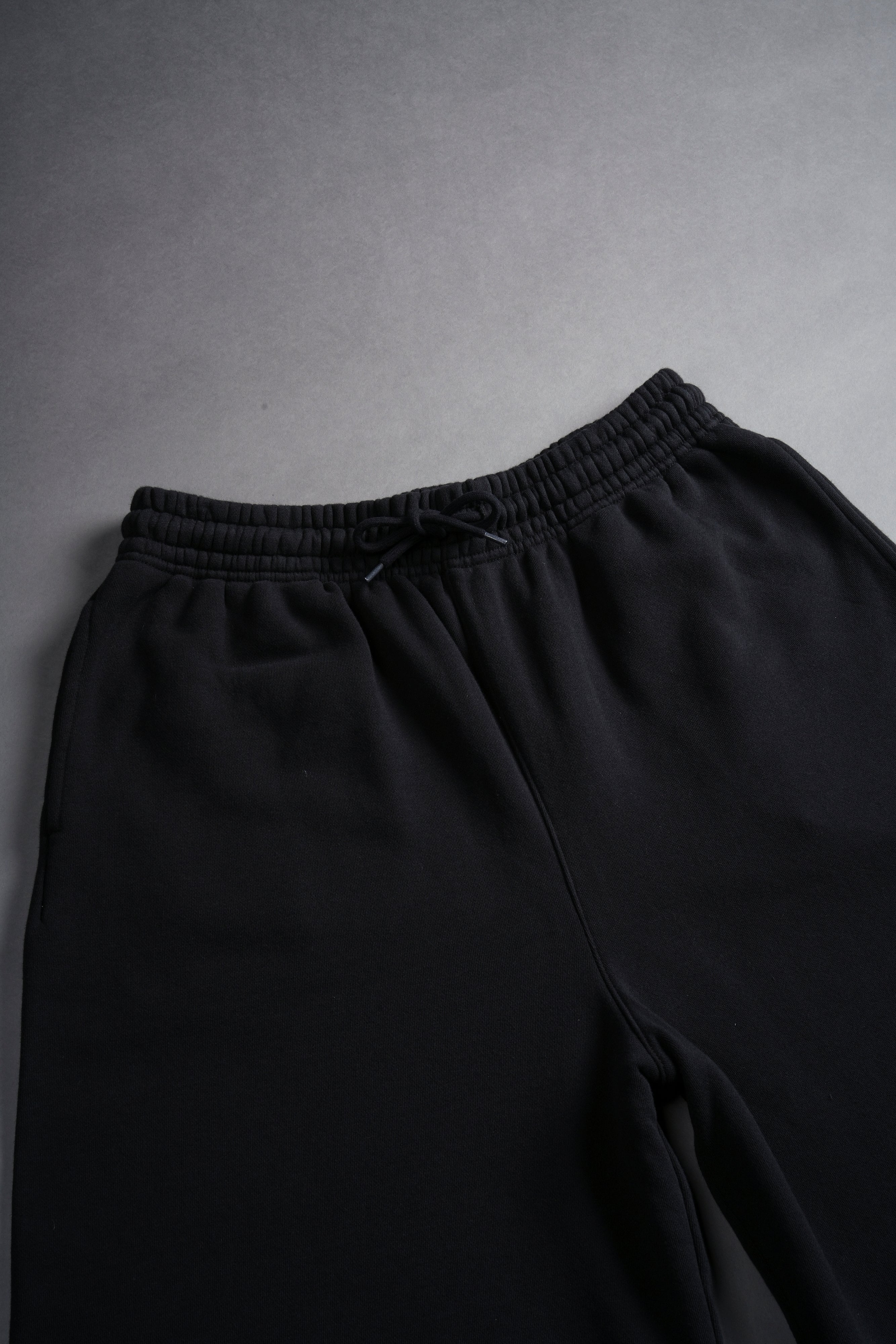 Dual Oversized Osiris Sweat Shorts in Black