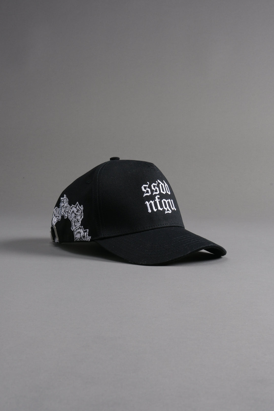 Surrounded by Wolves 5 Panel Hat in Black