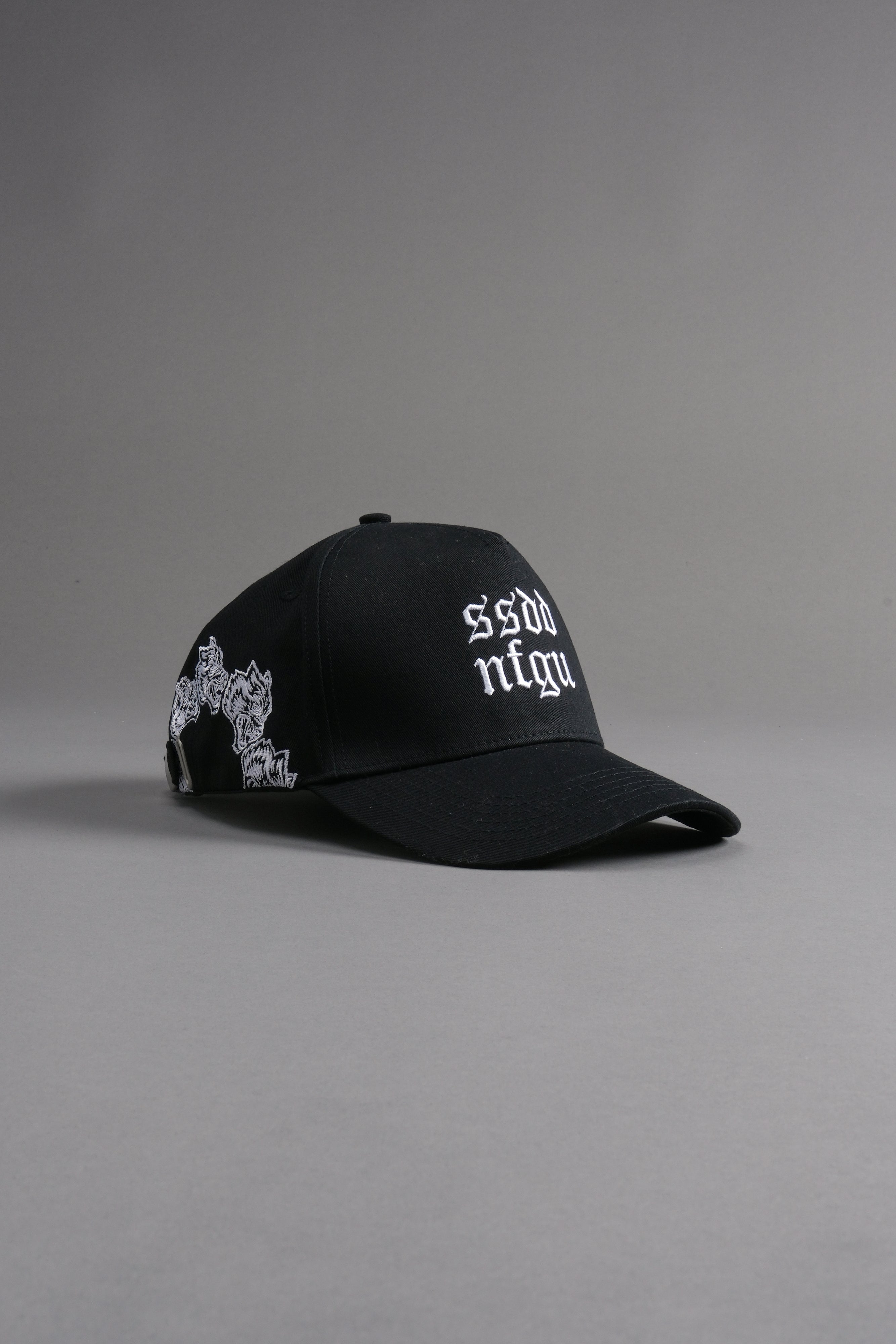 Surrounded by Wolves 5 Panel Hat in Black