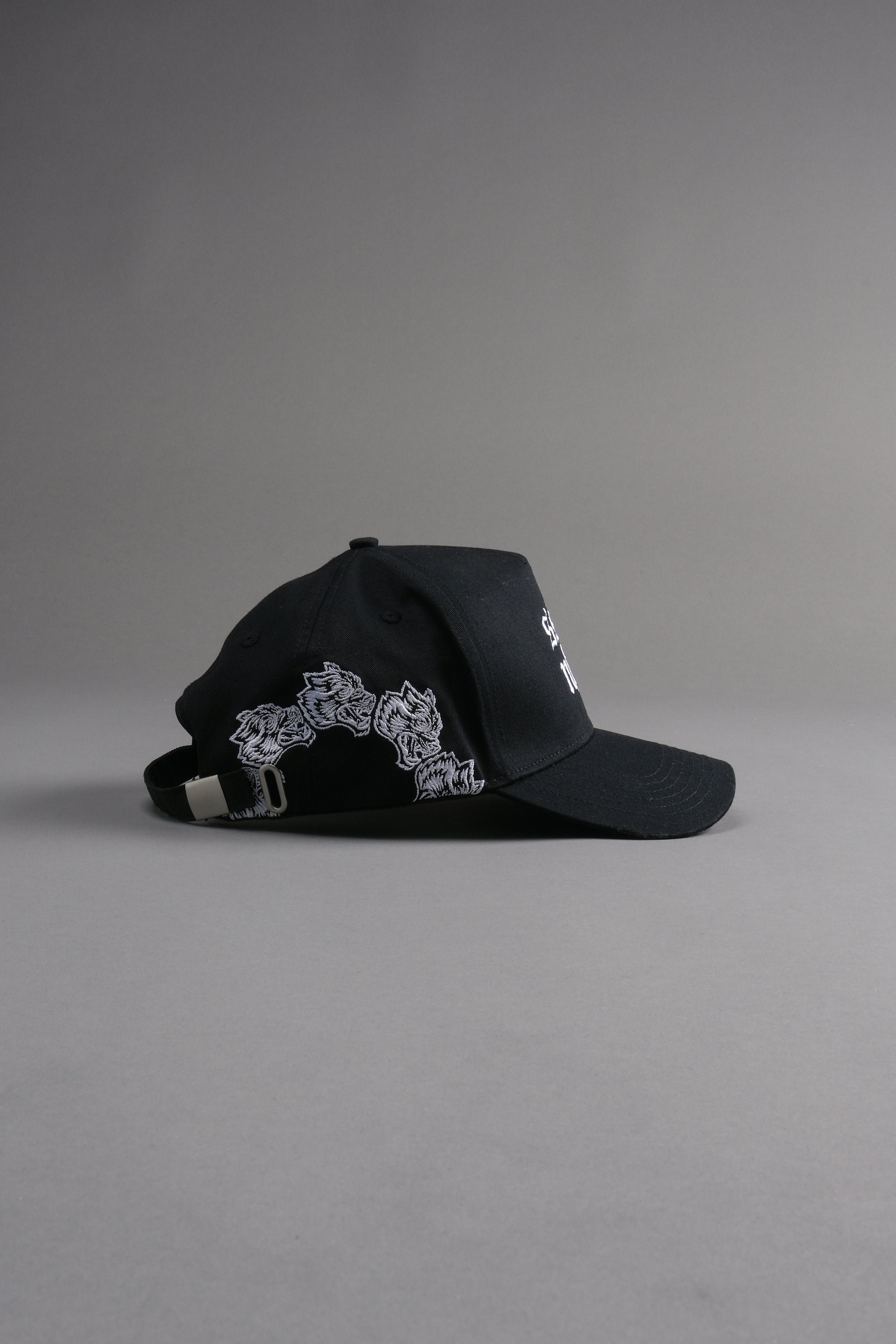 Surrounded by Wolves 5 Panel Hat in Black