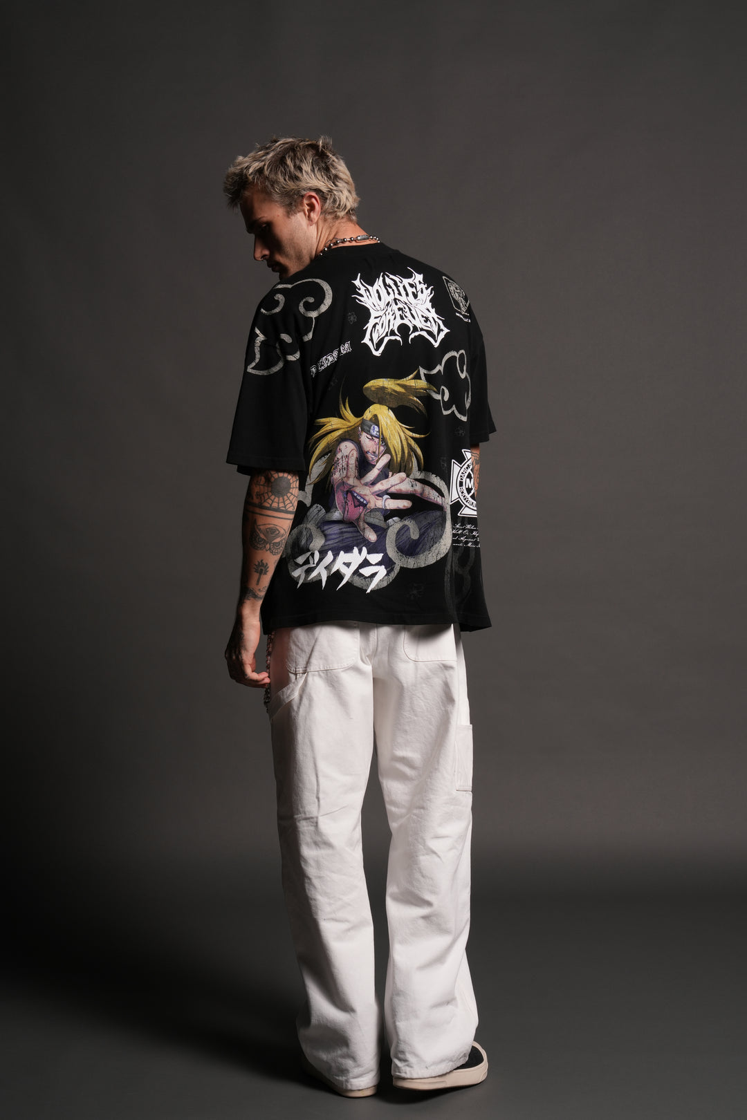 Deidara Premium Oversized Tee in Black