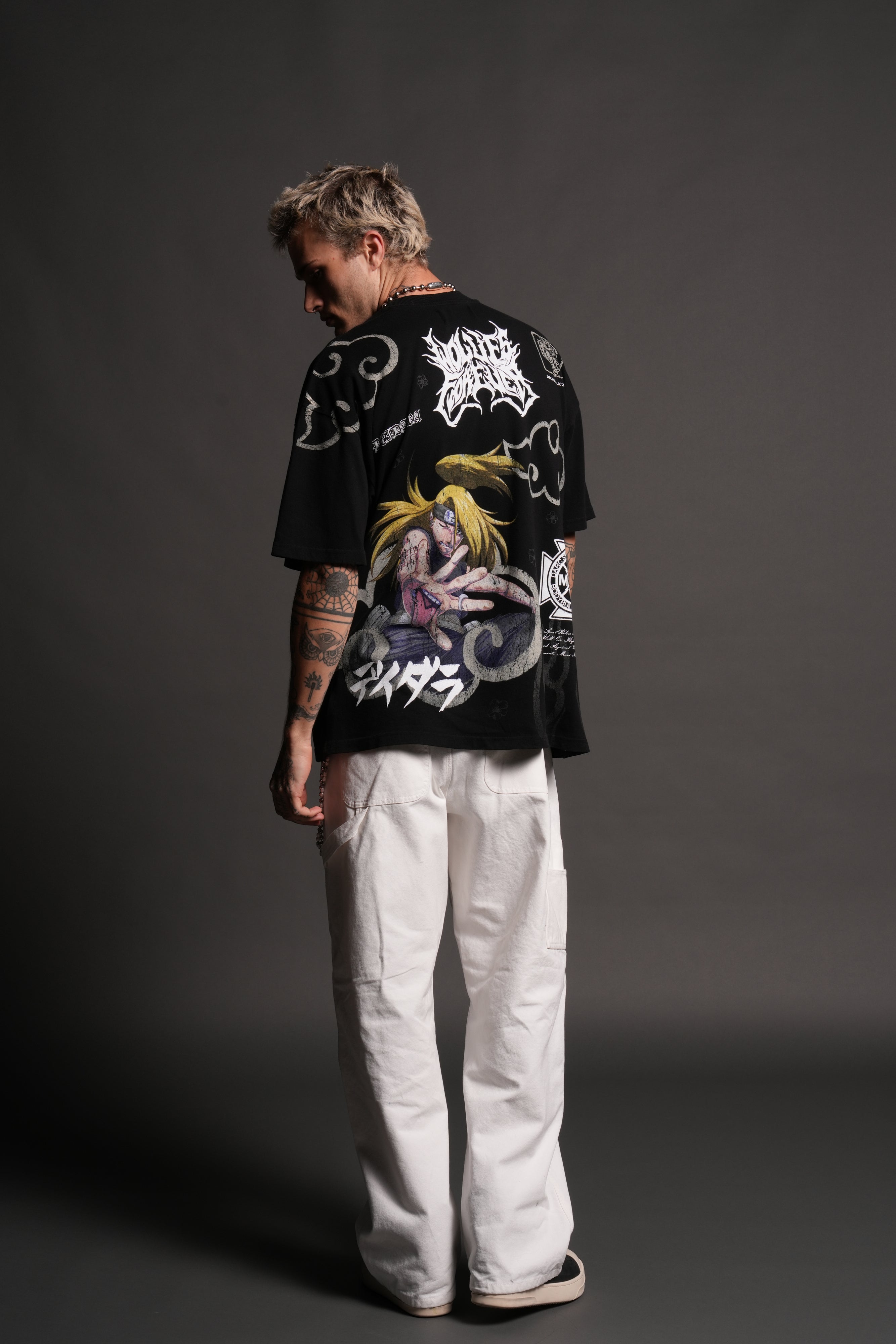Deidara Premium Oversized Tee in Black