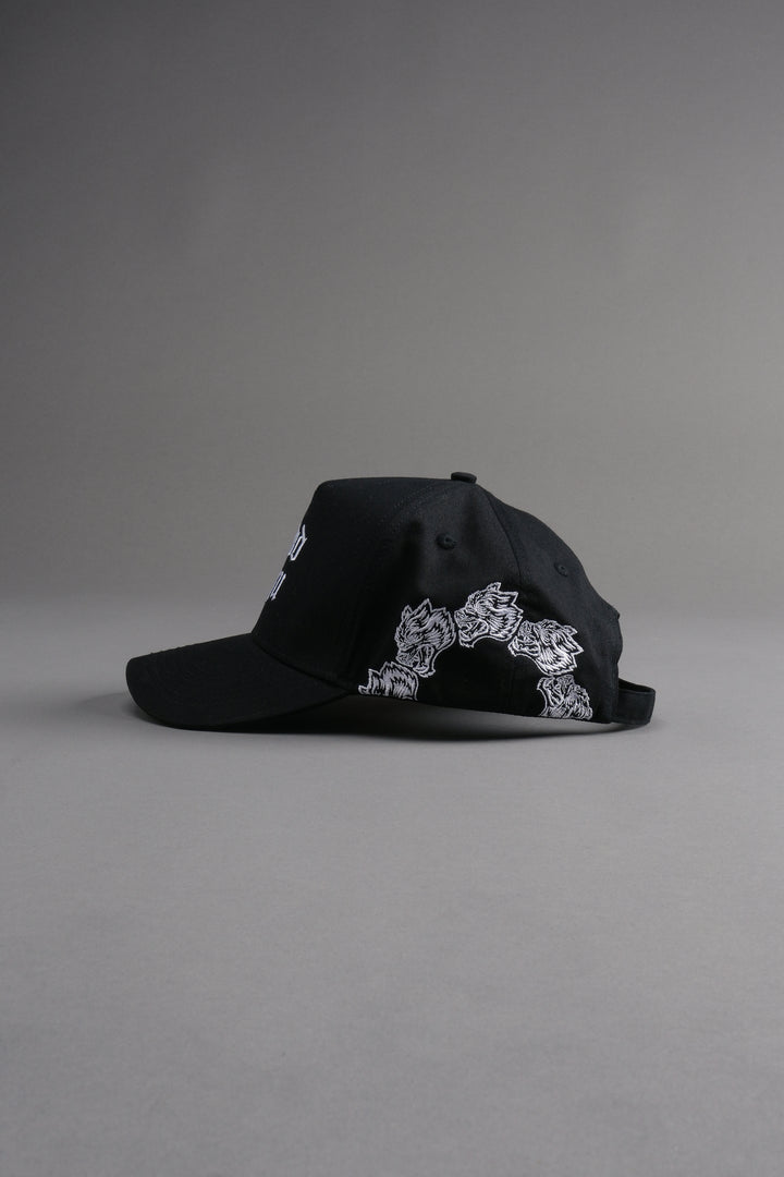Surrounded by Wolves 5 Panel Hat in Black