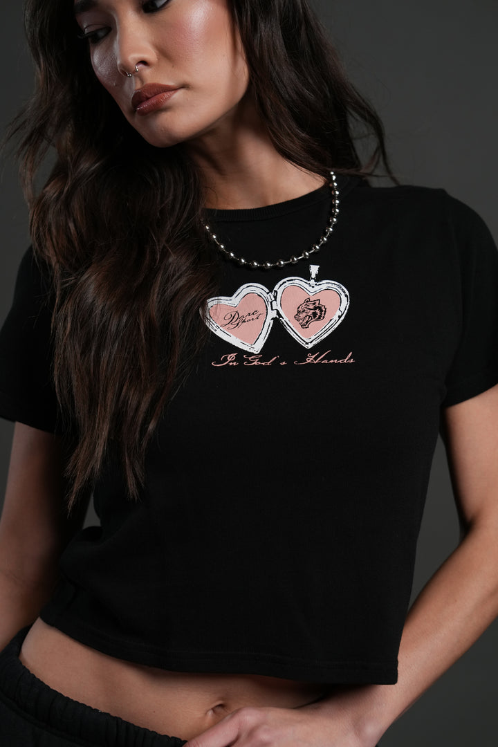 Wolves Locket "Timeless" Tee in Black