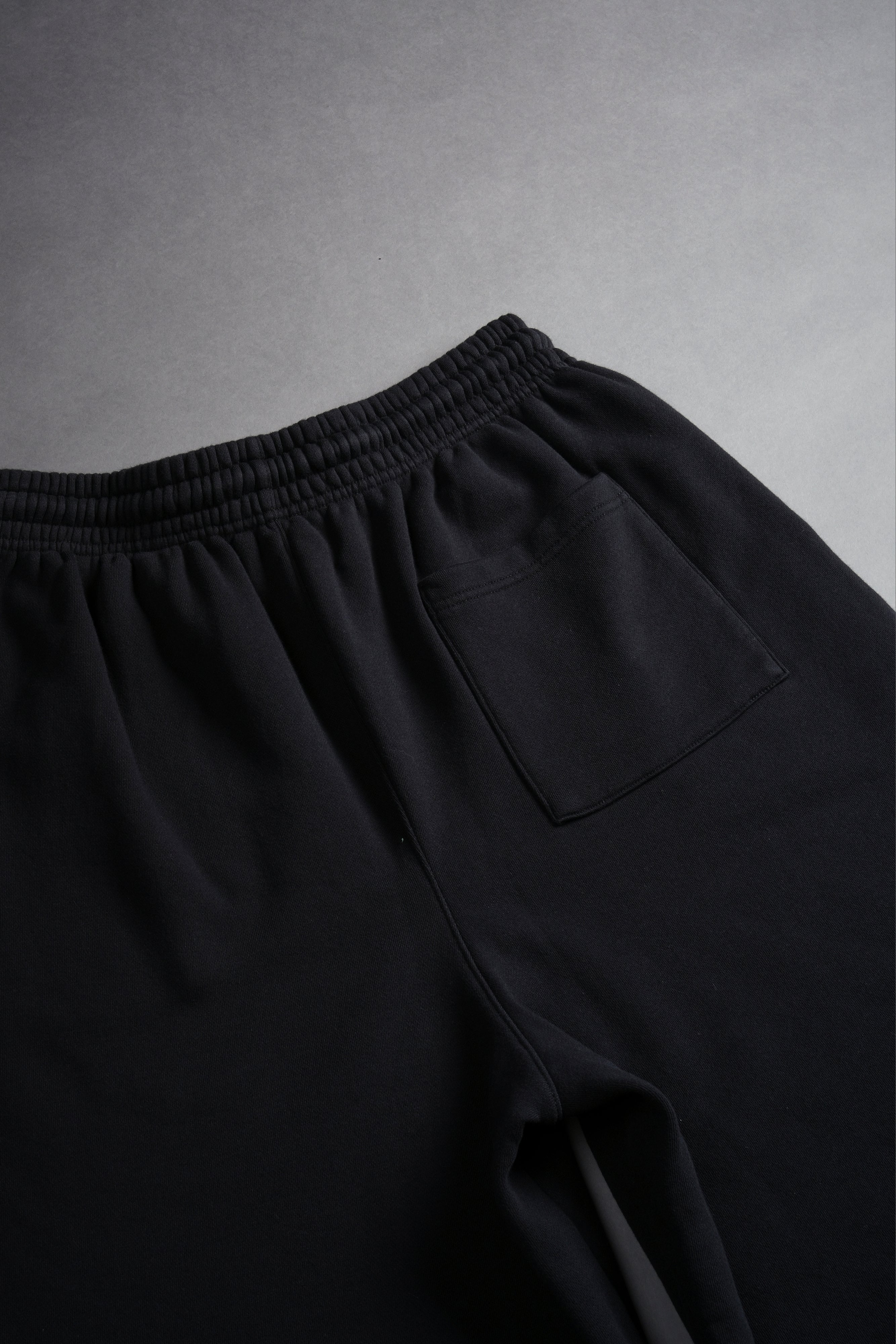 Dual Oversized Osiris Sweat Shorts in Black