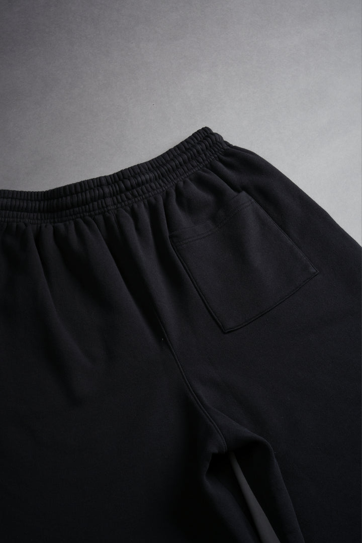 Dual Oversized Osiris Sweat Shorts in Black