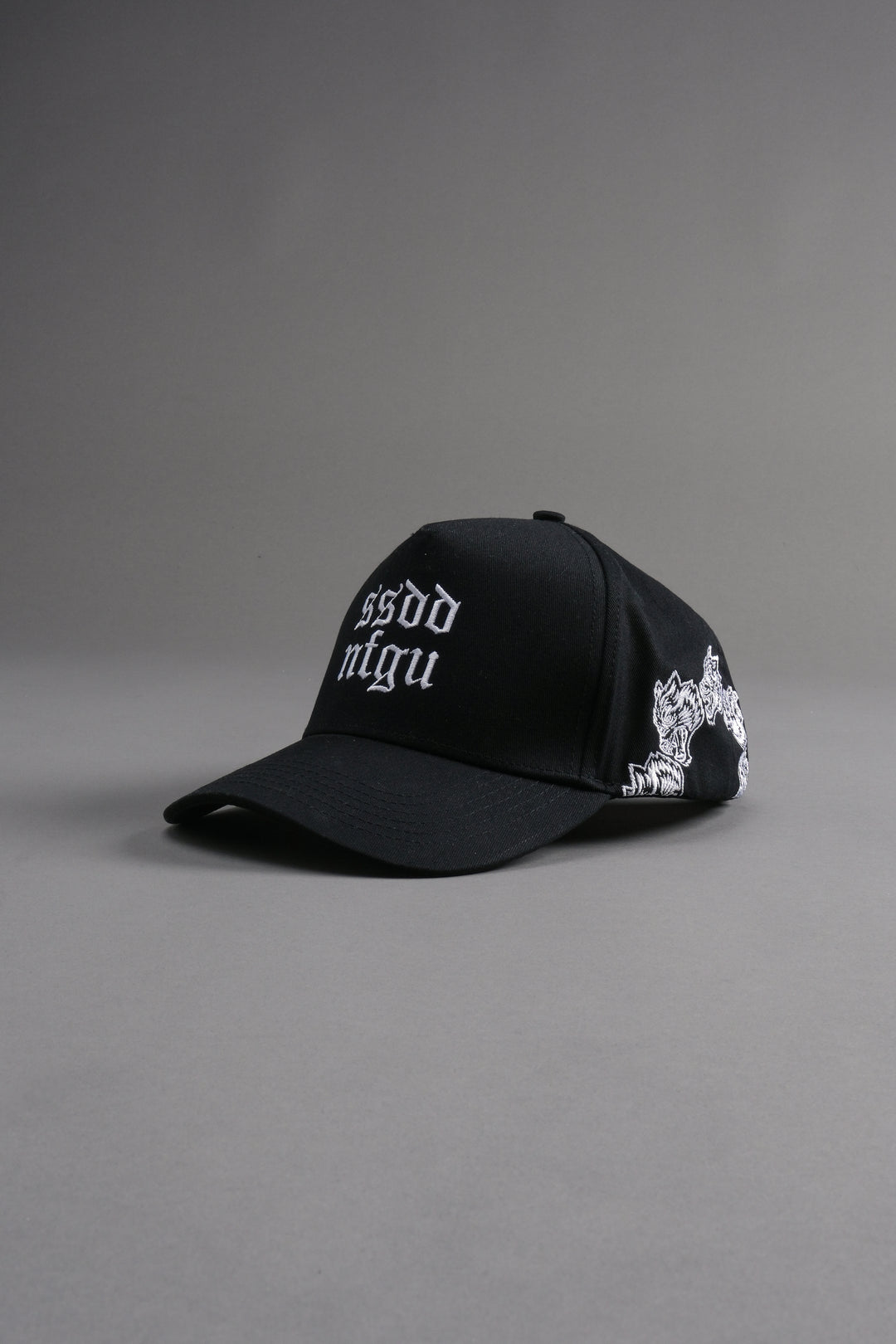 Surrounded by Wolves 5 Panel Hat in Black
