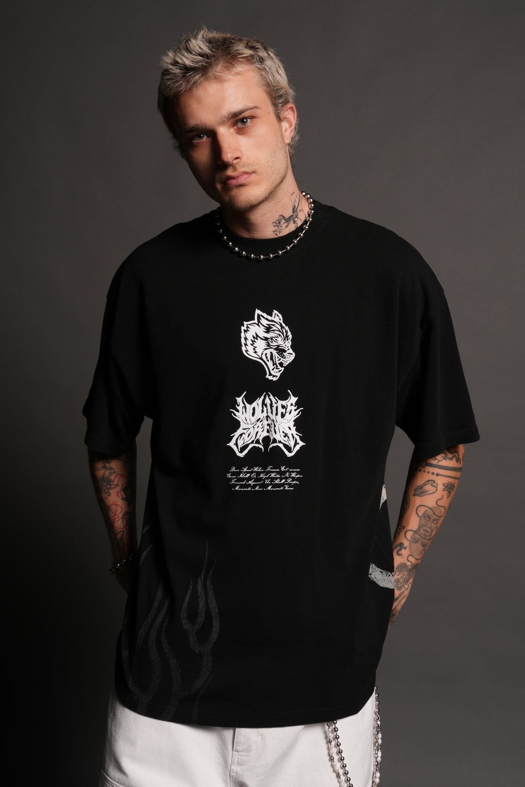 Deidara Premium Oversized Tee in Black