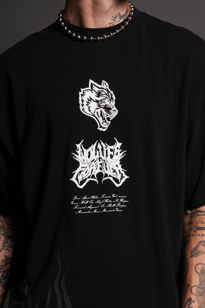 Deidara Premium Oversized Tee in Black