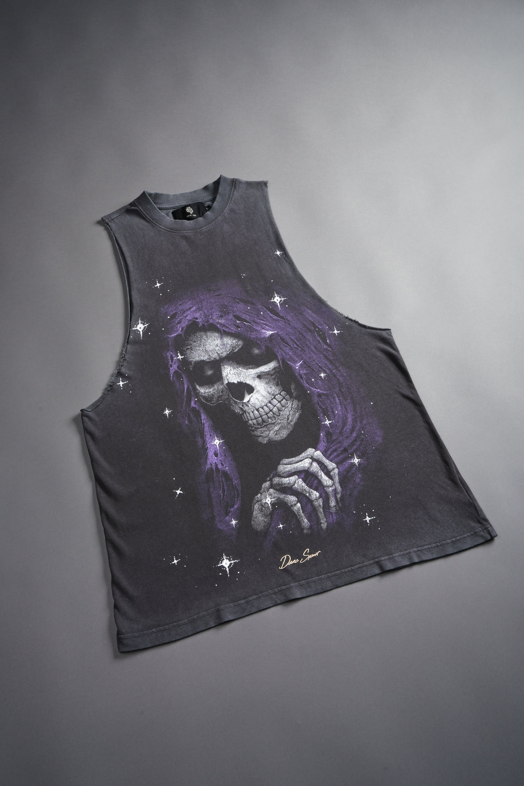 Grim Future "Tommy" Muscle Tee in Wolf Gray