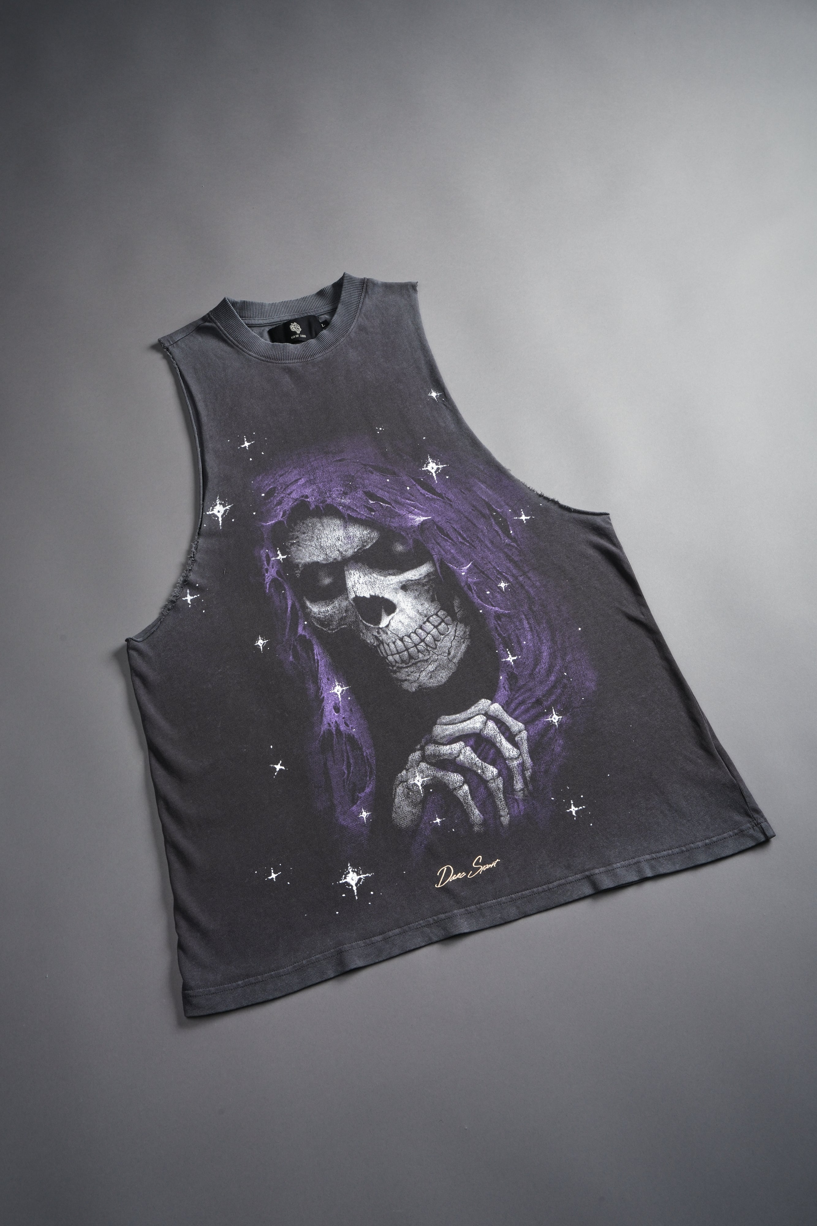 Grim Future "Tommy" Muscle Tee in Wolf Gray
