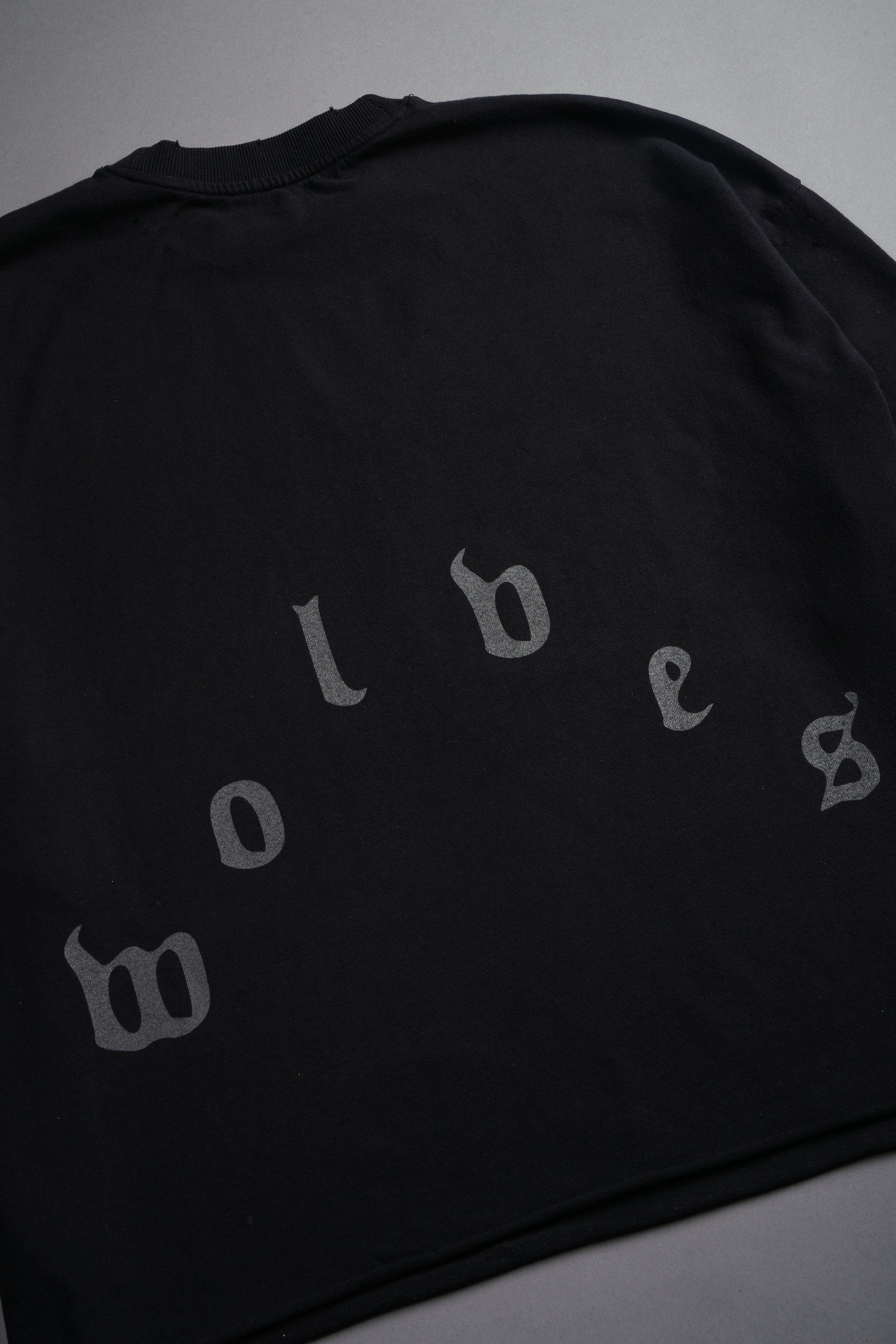 Sub-Zero Distressed Grunge Box Cut Tee V2 in Black