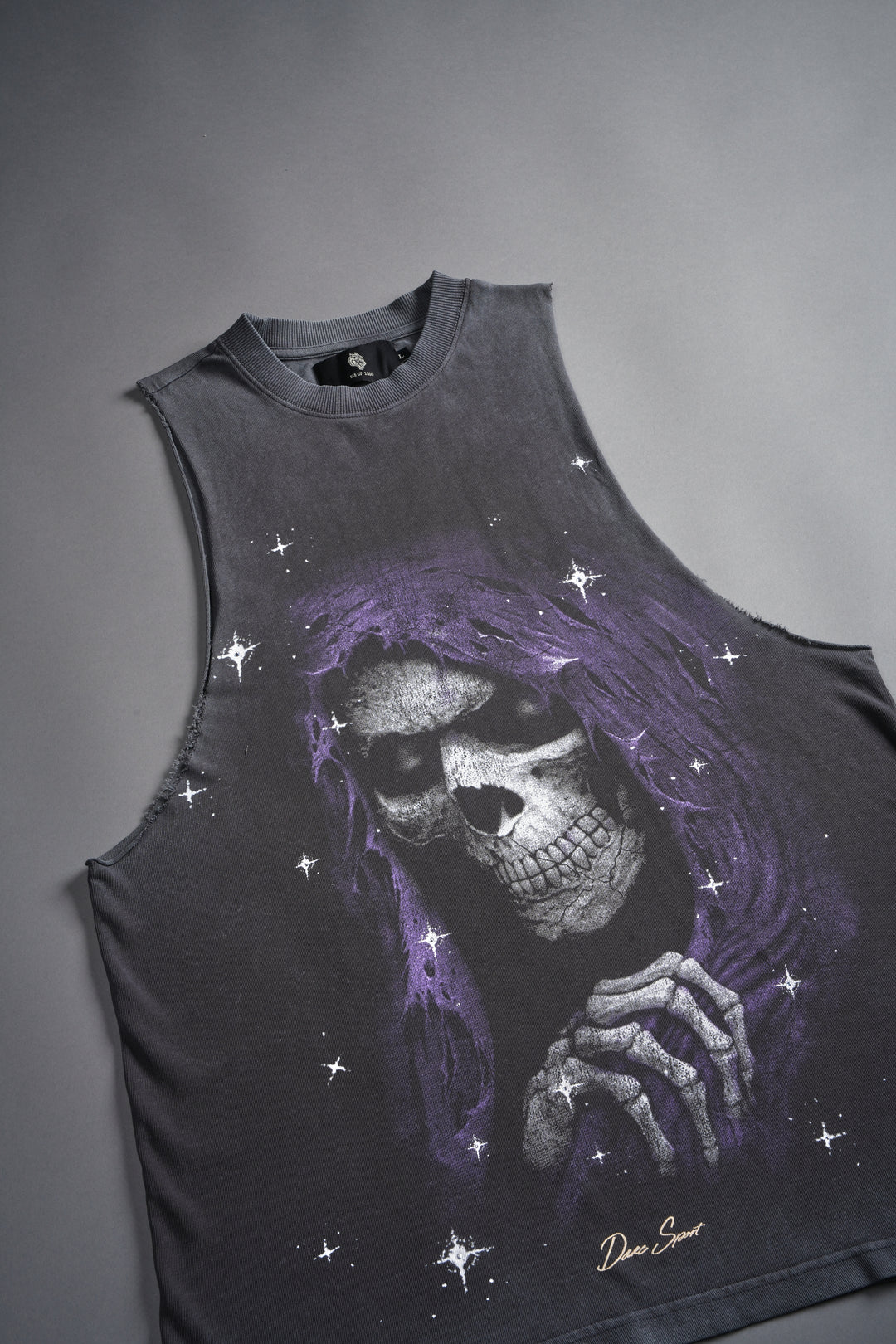 Grim Future "Tommy" Muscle Tee in Wolf Gray