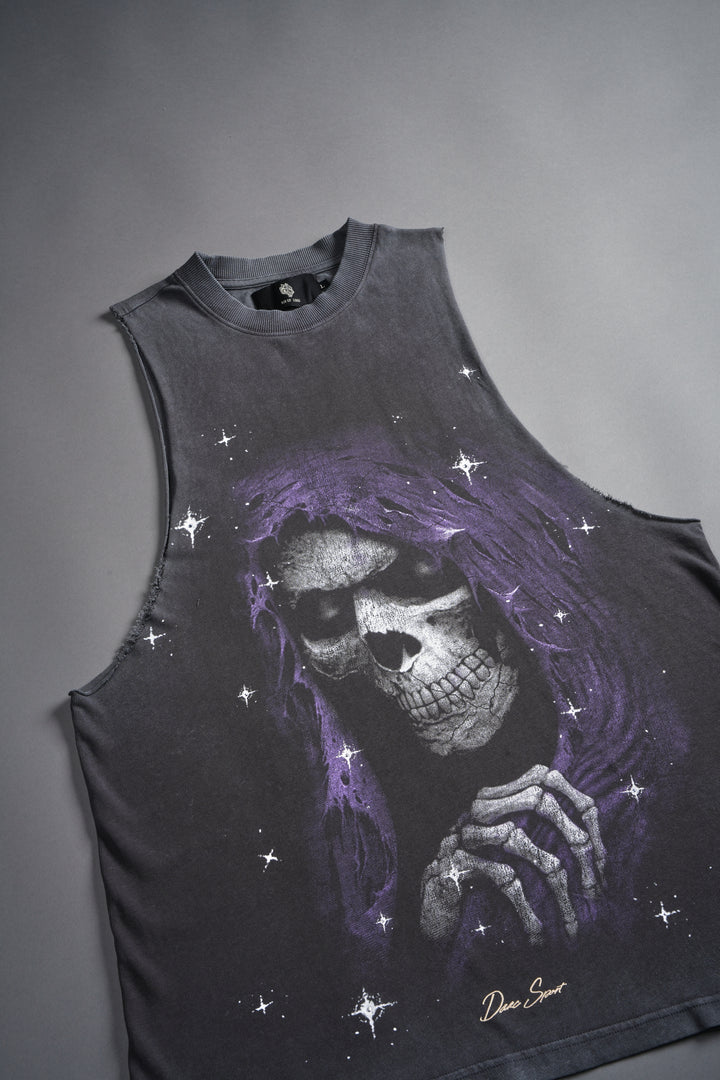 Grim Future "Tommy" Muscle Tee in Wolf Gray
