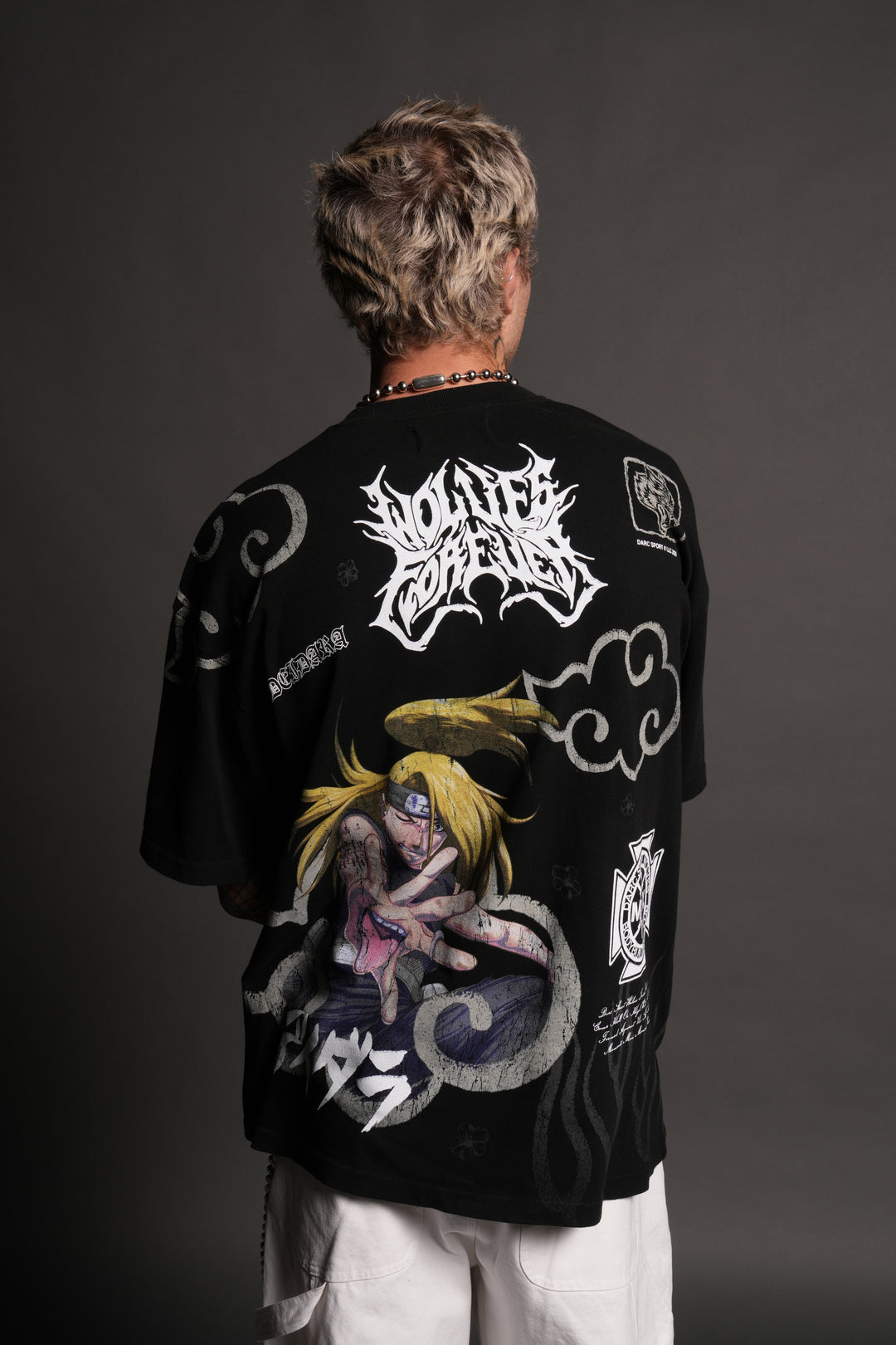 Deidara Premium Oversized Tee in Black