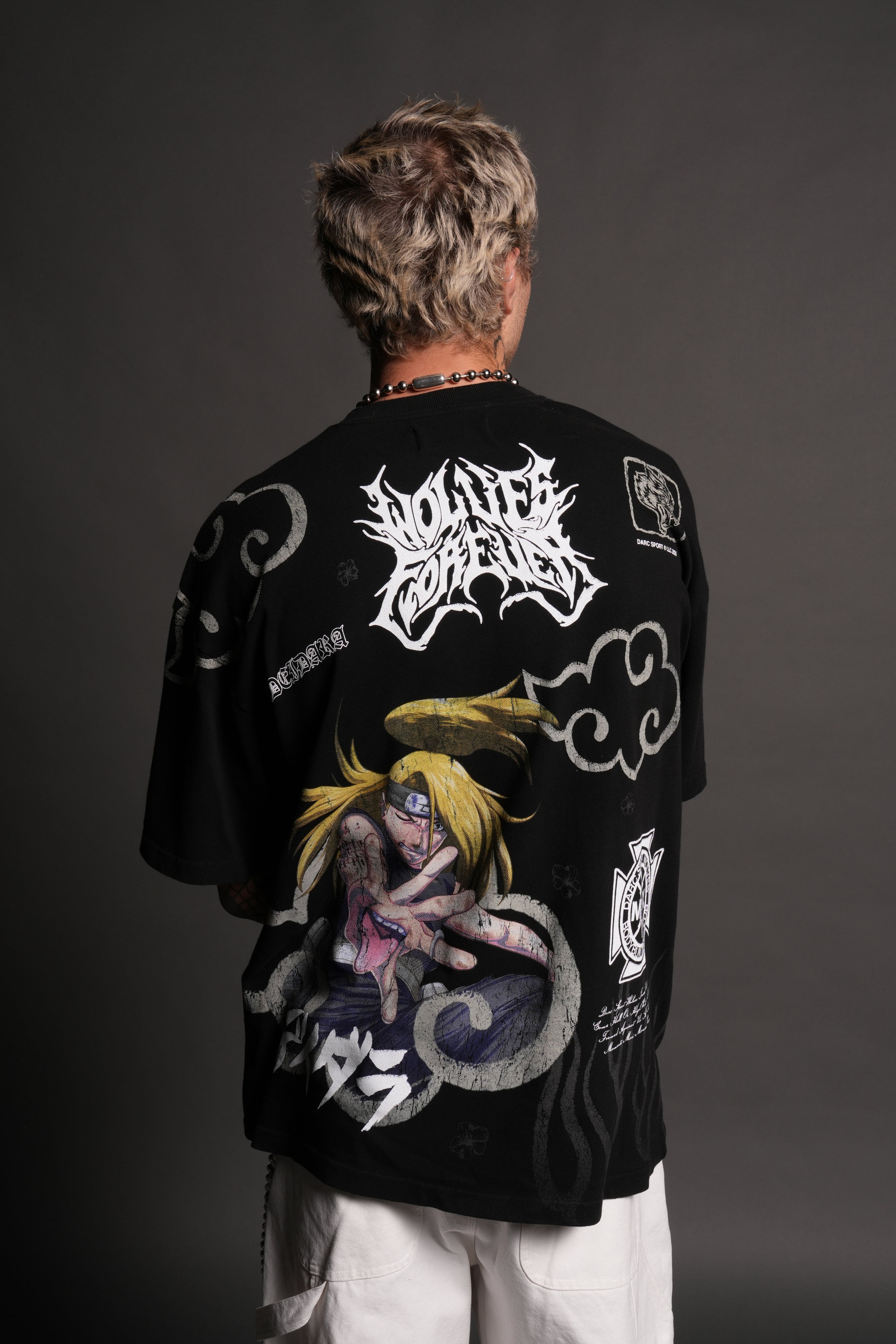 Deidara Premium Oversized Tee in Black