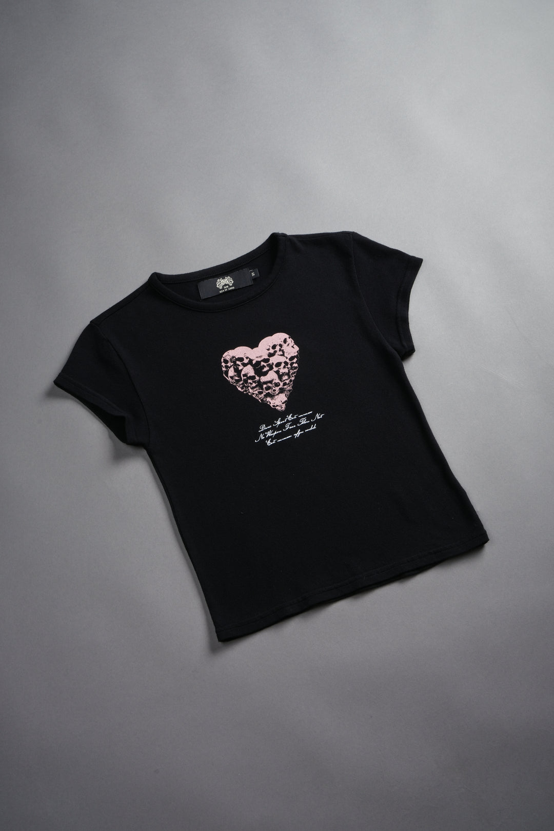 Memento Amore "Baby" Tee in Black