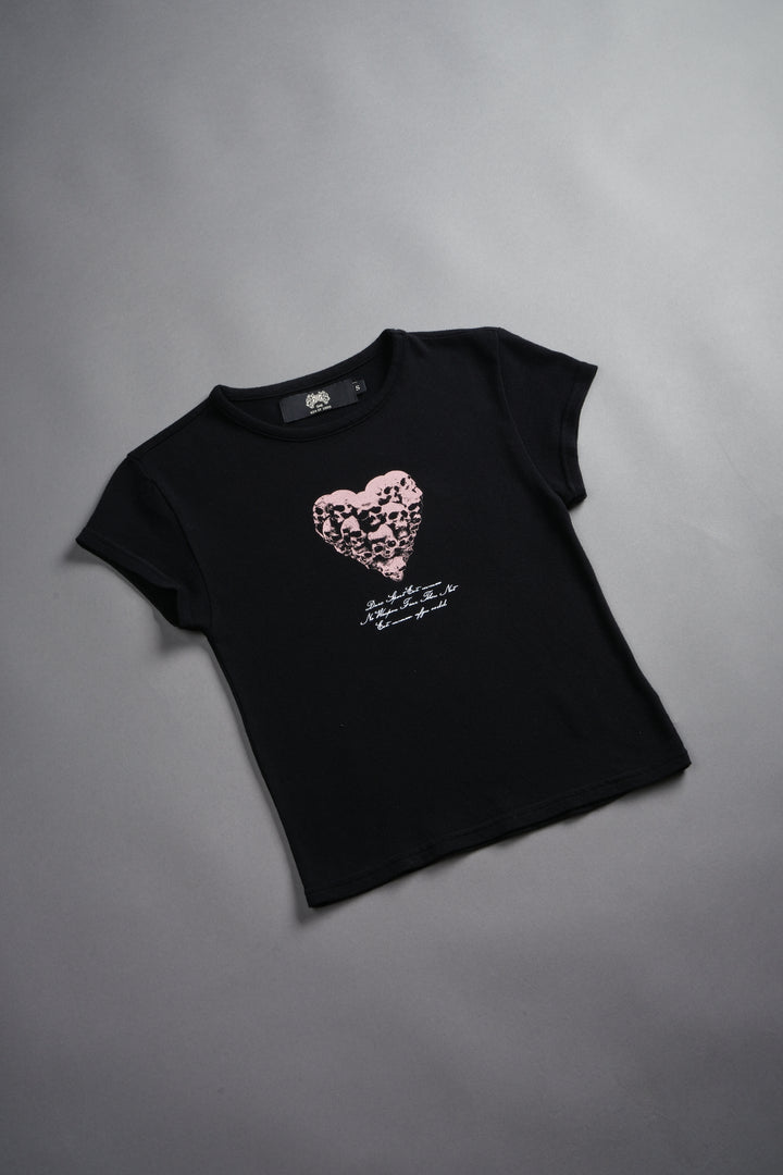 Memento Amore "Baby" Tee in Black