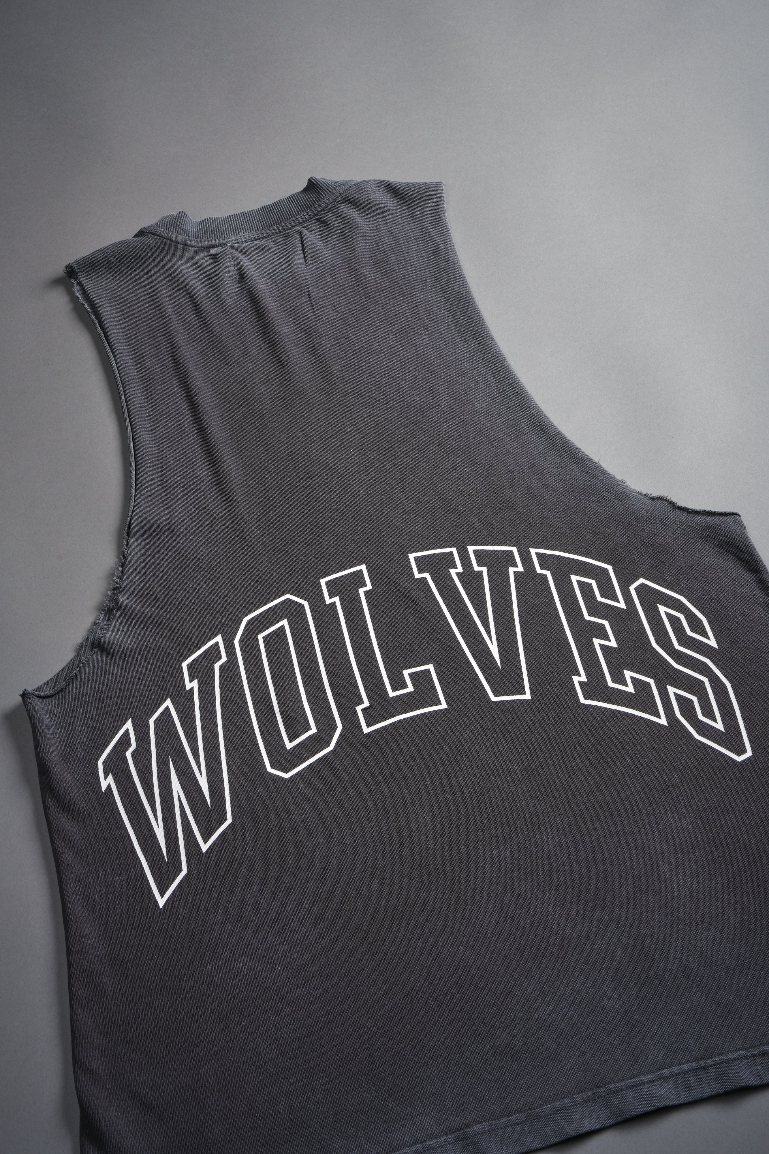 Grim Future "Tommy" Muscle Tee in Wolf Gray