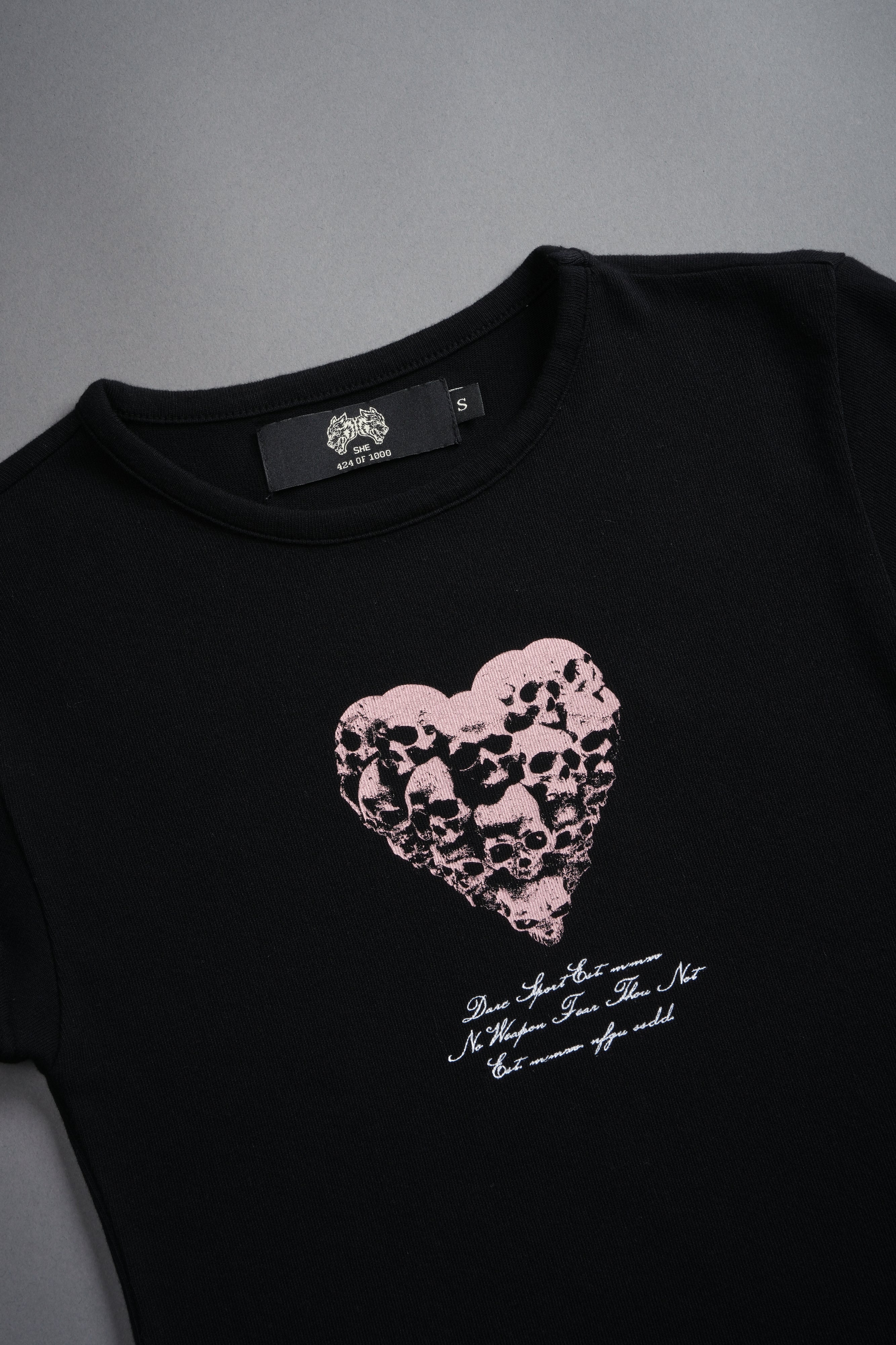 Memento Amore "Baby" Tee in Black