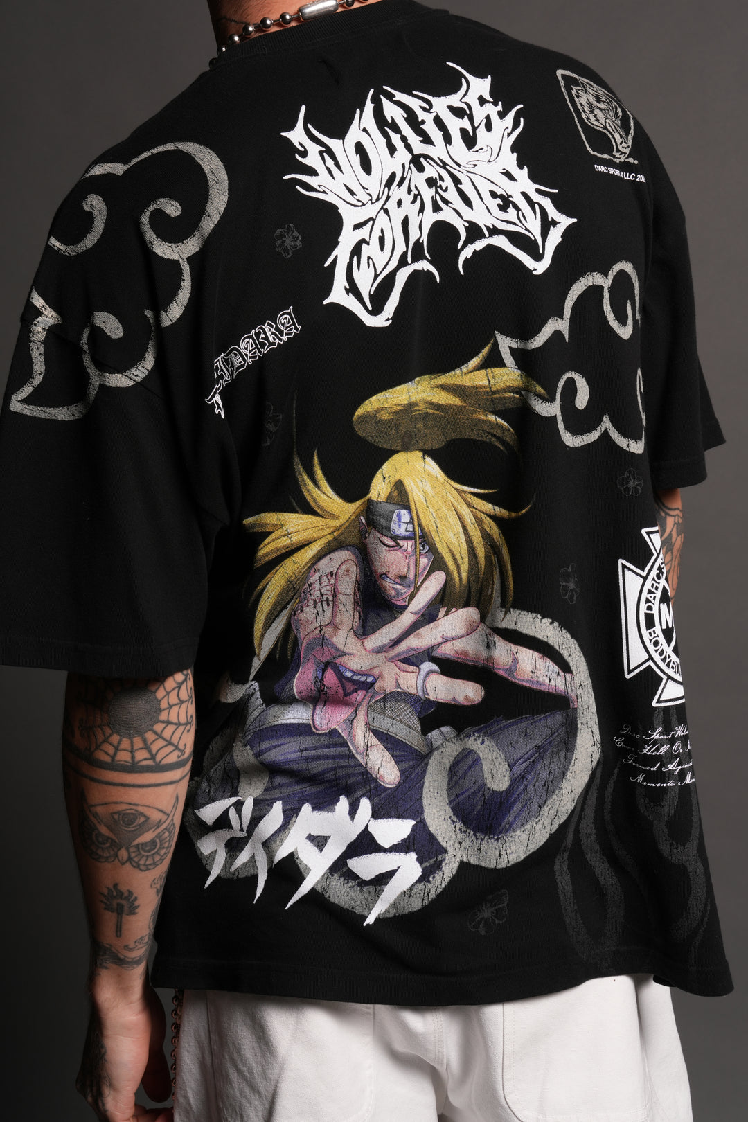Deidara Premium Oversized Tee in Black