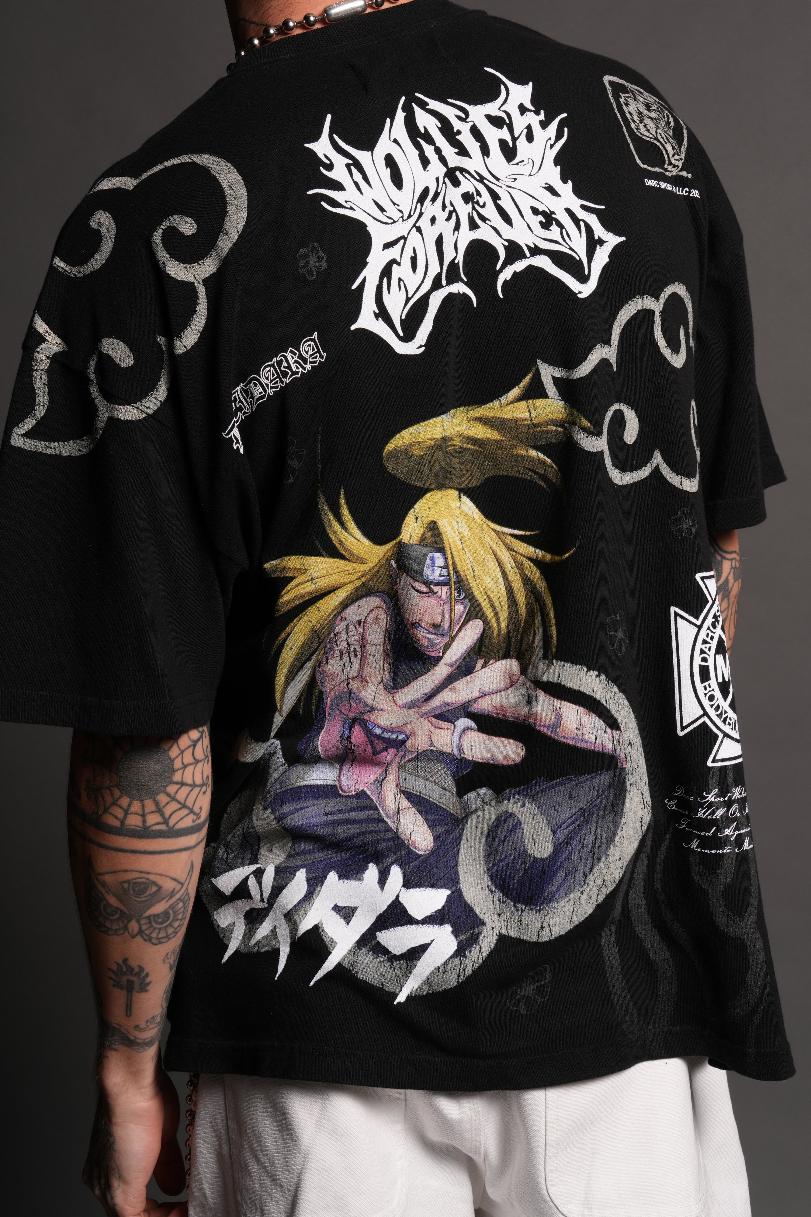 Deidara Premium Oversized Tee in Black