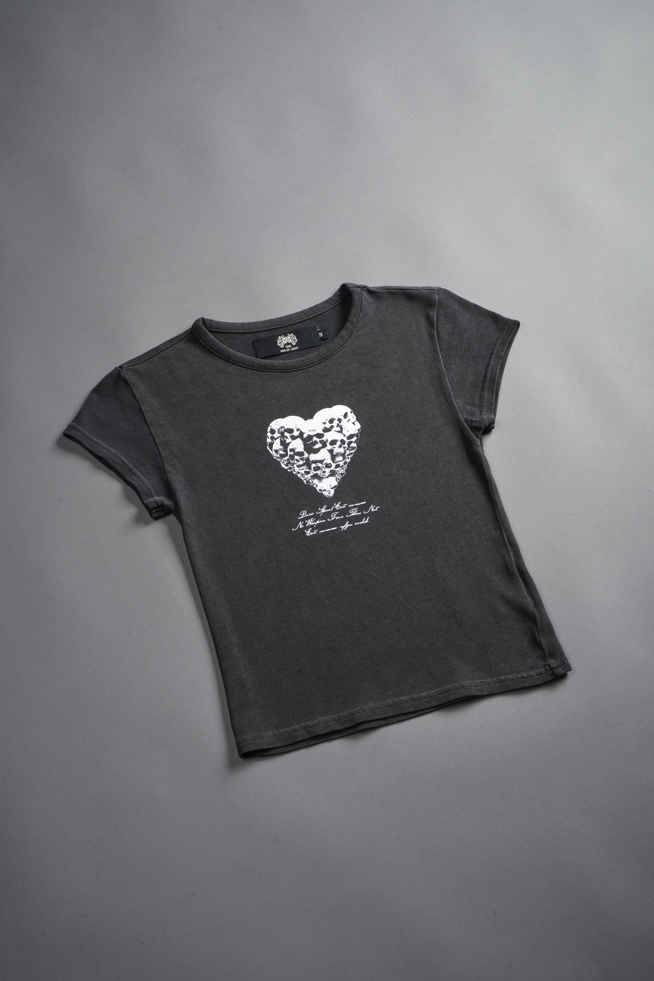 Memento Amore "Baby" Tee in Wolf Gray