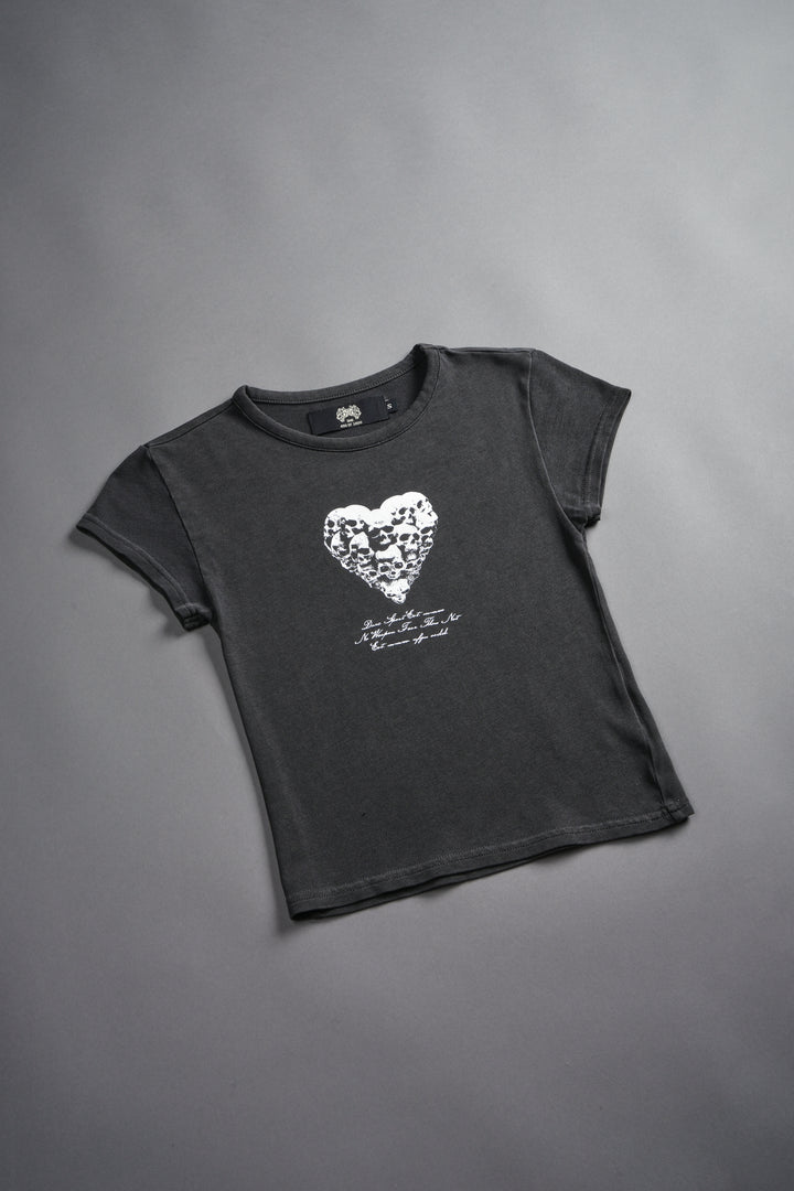 Memento Amore "Baby" Tee in Wolf Gray